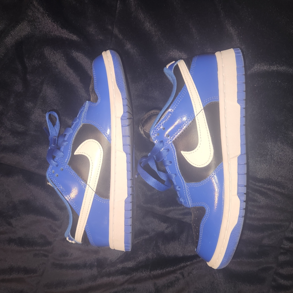 Kids Blue and Black Sneakers
